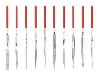 Sada pilníkov ihlových diamantových 4 x 160mm 10ks