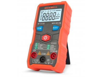 Automatický multimeter - bezkontaktná detekcia napätia - veľký displej - na batérie