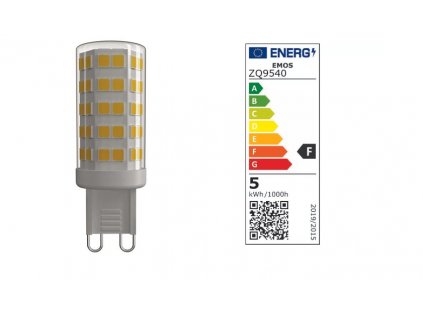 Žiarovka LED G9 4,5W biela teplá