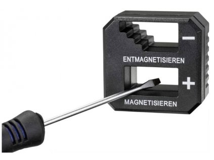 Magnetizér / demagnetizér, tmavo šedá TOOLCRAFT TO-6802782 rozmery (d x š) 50 mm x 52 mm