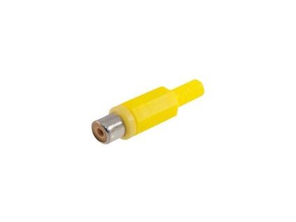 CINCH zásuvka na kábel Yellow