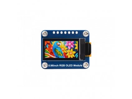 0.96inch RGB OLED Display Module, 64×128 Resolution, 65K Colors, SPI Interface