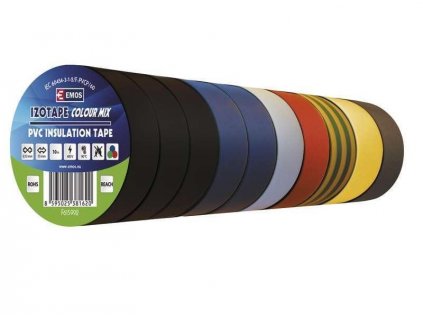 Izolačná páska PVC 15mm/10m farebný mix