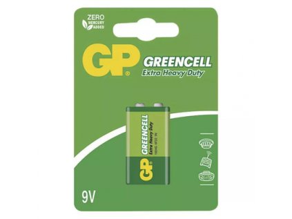 Zinko-chloridová batéria GP Greencell 6F22 (9V)