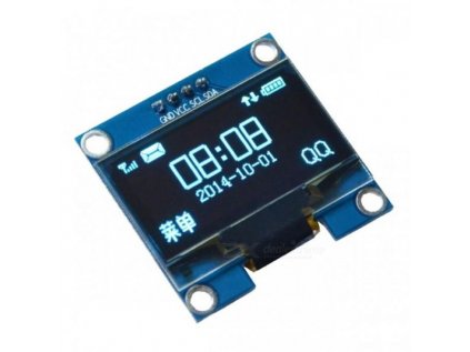 0,96 "palcový I2C IIC OLED LCD modul, 4 piny (s VCC GND) modrý