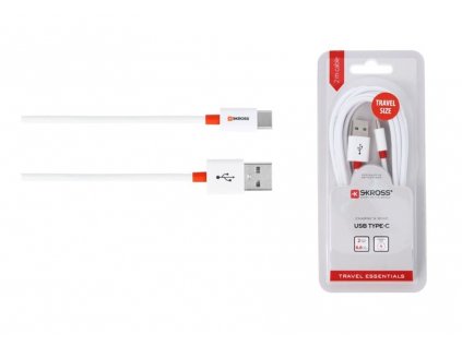 SKROSS USB kábel Travel Size Charge'n Sync, dĺžka 2m, Typ-C konektor