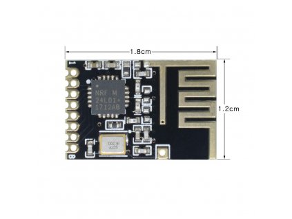 NRF24L01 SMD 2.4GHz modul pre prenos dát