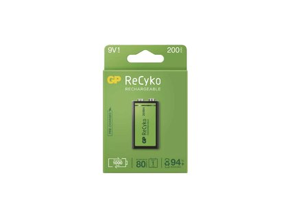 Nabíjacia batéria GP ReCyko 200 (9V) 1 ks