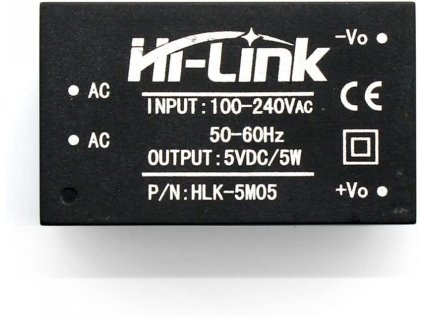 HLK-5M05 AC- DC Menič napätia 100-240VAC na 5VDC 5W