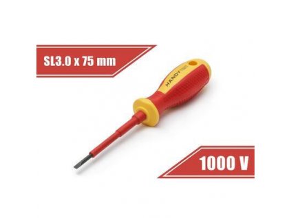 Skrutkovač plochý 3,0x75mm (1000V) 10560