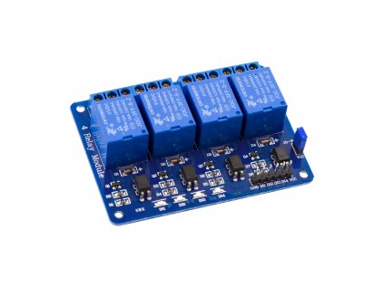 4 kanálový Low Level relé modul 5V s optočlenom pre Arduino PIC AVR DSP ARM