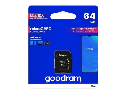 Karta pamäťová GOODRAM micro SD 64 GB s adaptérom