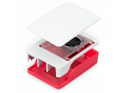 Raspberry Pi 5 Case  malinovo-biela