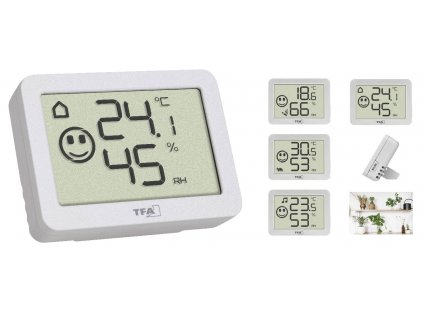 TFA Dostmann 30.5055.02 teplomer a vlhkomer biely