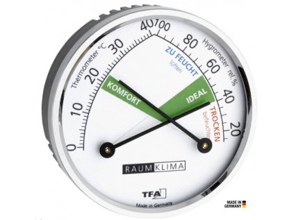 Meteostanica TFA Dostmann 45.2024 teplomer a vlhkomer strieborná