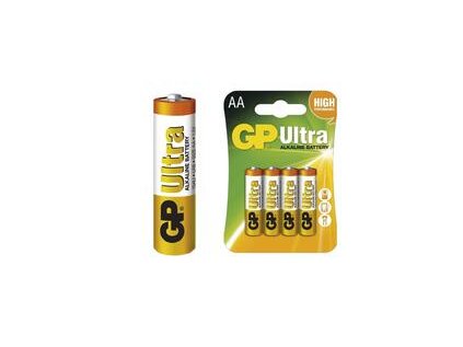 Batéria Alkalická GP Ultra LR6 (AA) 4ks