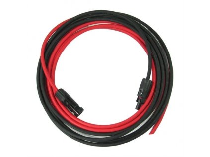 Solárny kábel 6mm2, červený+čierny s konektormi MC4,   10m