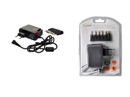 Zdroj univerzálny 1,5A stabilizovaný výmenné konek