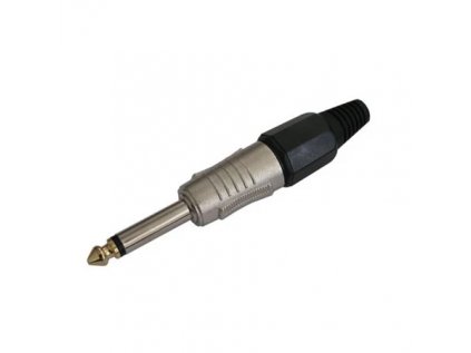 Konektor Jack 6.3 mono kov HQ čierny