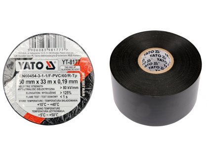 YATO - Páska izolačná 55 x 0,19 mm x 33 m čierna
