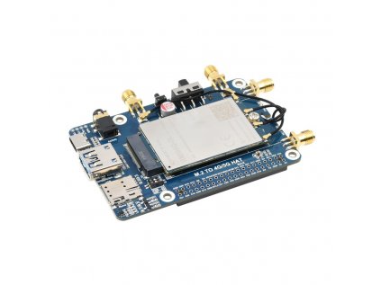 RM500x / RM502x 5G HAT for Raspberry Pi, quad antennas LTE-A, multi band, RM500U-CNV Without Case