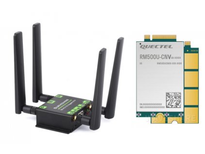 5G M.2 to Gigabit Ethernet Converter, 5G M.2 to USB3.1, Aluminum Alloy Case, With RM500U-CNV