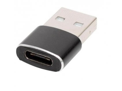 USB-C zásuvka - USB-A vidlica redukcia, kovová