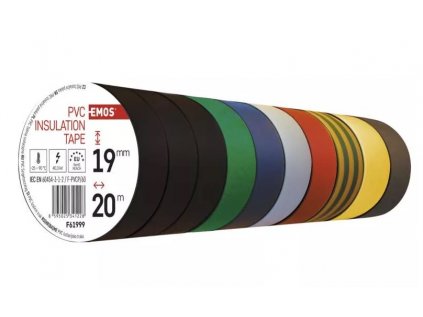 Izolačná páska PVC 19mm / 20m farebný mix