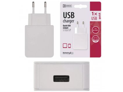 Univerzálny USB adaptér QUALCOMM 3A (18 W)