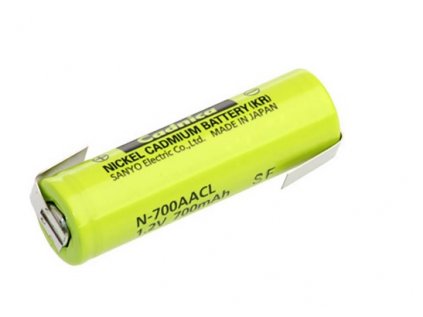 Akumulátor NiCd Sanyo AA s spájkovacími vývodmi, 700 mAh