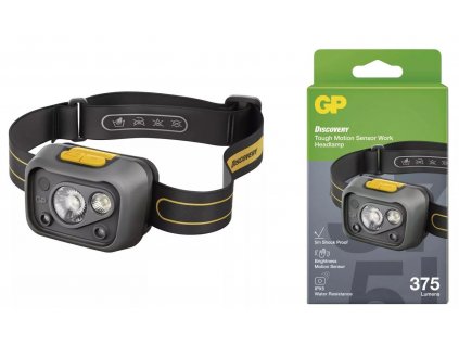 LED čelovka GP Discovery CHW54, 375 lm