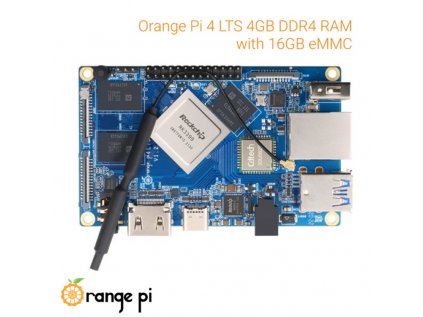 Orange Pi 4 LTS 4GB 16GB EMMC Flash Rockchip RK3399