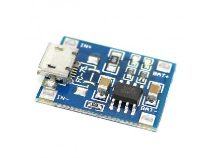 Nabíjačka Li-Ion článkov / modul s TP4056 micro USB