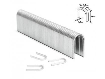 Spona do zošívačky - 1,2 x 6,3 x 12 mm - 1000 ks