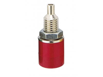 BKL Electronic 072307 zdierka pre banánik zásuvka, vstavateľná vertikálna Ø pin: 4 mm červená 1 ks