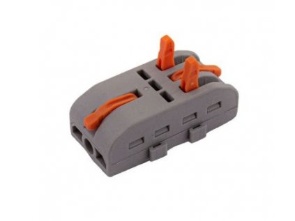 Spojovacia svorka káblová 1-3PIN s páčkami, 250V, 32A, 1-3x 4 mm2