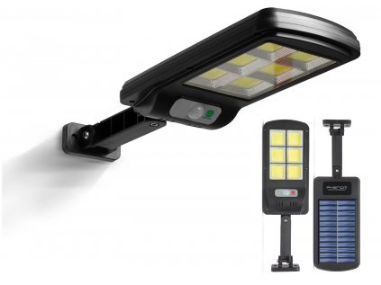 Solárny reflektor s pohybovým senzorom - nástenný - 6 LED