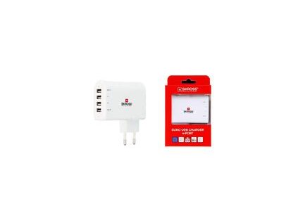 Adaptér nabíjací Euro USB, 4800mA, 4x USB výstup