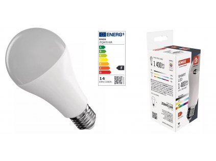 LED žiarovka GoSmart A65 / E27 / 14 W (94 W) / 1 400 lm / RGB / stmievateľná / Wi-Fi