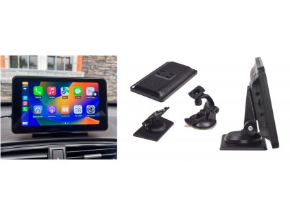 Monitor 7" s Apple CarPlay, Android auto, Link Mirror, Bluetooth, micro SD, parkovacia kamera