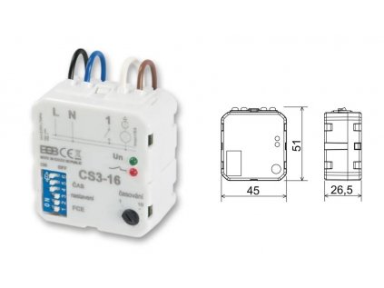 Časový spínač ELEKTROBOCK CS3-16 multifunkčný