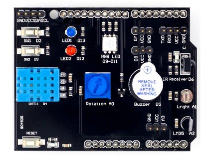 Multifunkčná rozširujúca doska 9 V 1 DHT11 Teplota LM35 s UNO Sunleph
