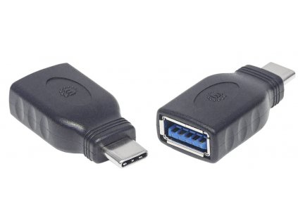 USB 3.0 adaptér [1x USB 3.1 zástrčka C - 1x USB 3.1 zásuvka A] Adapter USB-C Stecker auf USB A Buchs