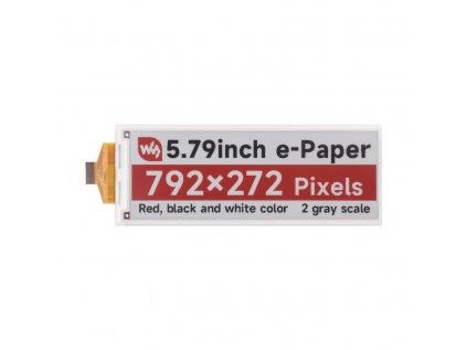 5.79inch E-Paper (B) raw display, e-ink display, 792x272, Red/Black/White, SPI Communication