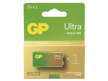 Alkalická batéria GP Ultra 6LF22 (9V), 1 ks