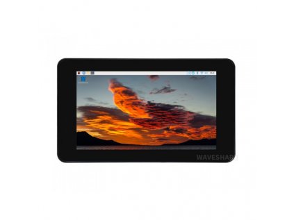7inch Capacitive Touch Display, DSI Interface, IPS Screen, 800×480, 5-Point Touch, with case