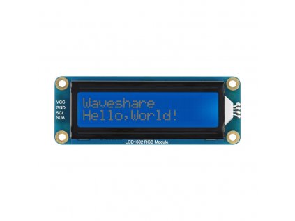 LCD1602 RGB Module, 16x2 Characters LCD, RGB Backlight, 3.3V/5V, I2C Bus