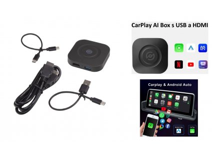 Apple CarPlay & Android Auto Convertor Box pre rádia OEM, HDMI-OUT