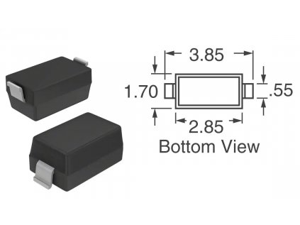 BZT52C3V0-7-F   3V 0,37W SOD123