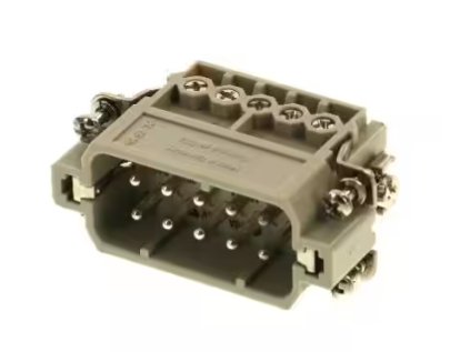 09200102612 10pin vidlica na panel 16A 250V